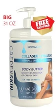 Skin Nutr. Collagen + Hyaluronic Crepey Skin Wrinkle Smoothing Cream Body Butter