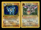 1st Edition Aerodactyl 1/62 Fossil Machamp 8/102 Base Set Vintage Pokemon WOTC