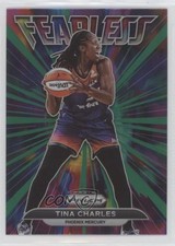2022 Panini Prizm WNBA Fearless Green Prizm Tina Charles #4 7a1