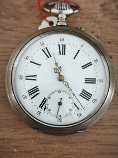 Montre à gousset ancienne argent – Spirale Breguet balancier compensé 15 rubis