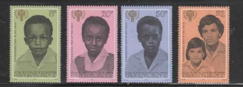ST. VINCENT #541-544 1979 INT'L YEAR OF THE CHILD MINT VF NH O.G