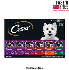 Cesar Classic Loaf In Sauce Wet Dog Food Variety Pack, 3.5 Oz Trays 36 Pack 