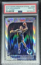Zion Williamson 2019-20 Panini Hoops Premium Stock SP Flash Rookie PSA 10