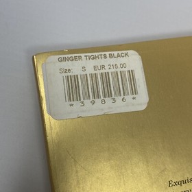 Agent Provocateur Ginger SOIREE Black Tights S NEW $255