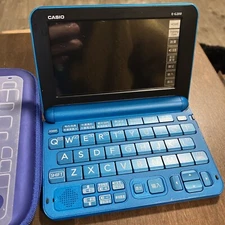 5.3'' LCD Casio E-G200 Electronic Dictionary Translator Blue Rare