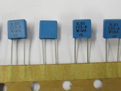 20 Stück/pcs. - WIMA FKS2 10nF 0,01uF 100V Folienkondensator RM5 Capacitor