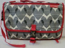Skip Hop Portable Folding Changing Pad Hearts Pattern