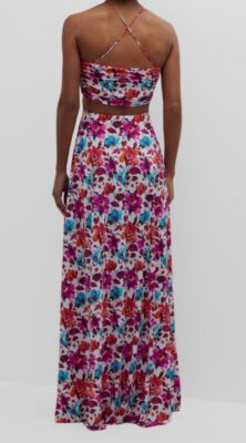 chiara boni maxi dress Chiara Boni La Petite Robe Women's Flower-Appliqud Stretch Cotton Maxi Dress - White