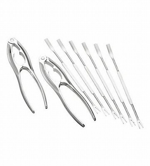 Seafood 8-tlg. Besteck Set FISCHBESTECK Meeresfrüchte, Hummer, Krebse, Garnelen