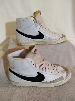 Size 10.5 Nike Blazer Mid \'77 Vintage White Black Mens Athletic Shoes BQ6806-100 $_57.JPG?set_id=880000500F main image 4