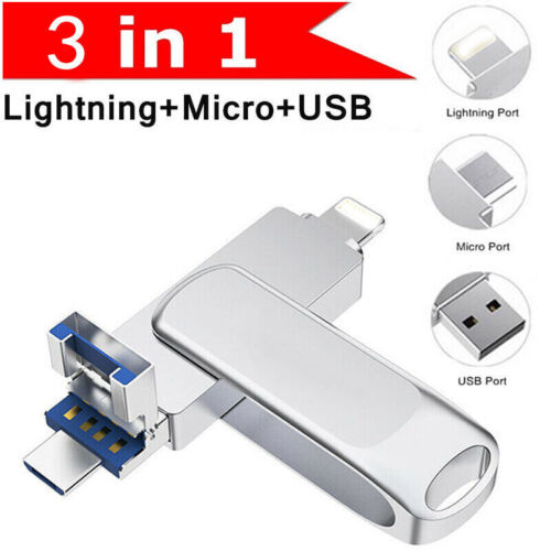 2TB Portable OTG USB 3.0 Flash Drive Memory Photo Stick For iPhone Android iPad - Picture 1 of 8