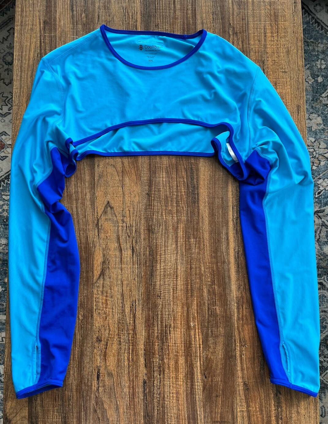 Coolibar UPF 50+ Luna Pullover Shrug Women’s Size XXL Light Blue/Royal