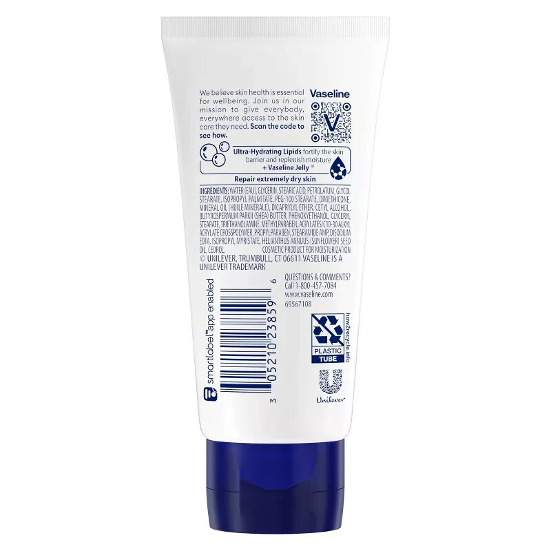 Vaseline Advance Repair Fragrance Free Hand and Body Lotion Unscented 2oz 2 Pack