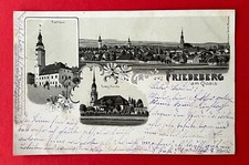 Litho AK FRIEDEBERG am Queis 1900 Rathaus, Kirche und Stadtansicht    ( 142585