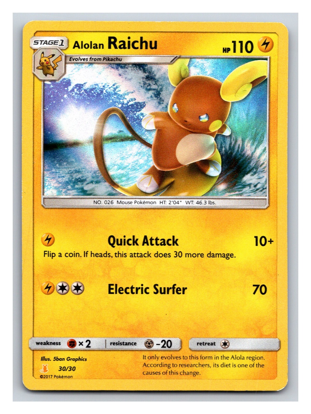 Alolan Raichu Pokémon TCG Cards for sale