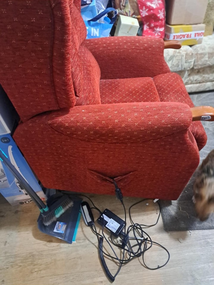 electric recliner chair fabric eBay