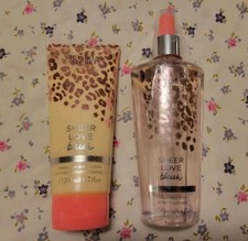 Victoria's Secret Sheer Love Blush Fragrance Mist And Body Lotion Set. New 