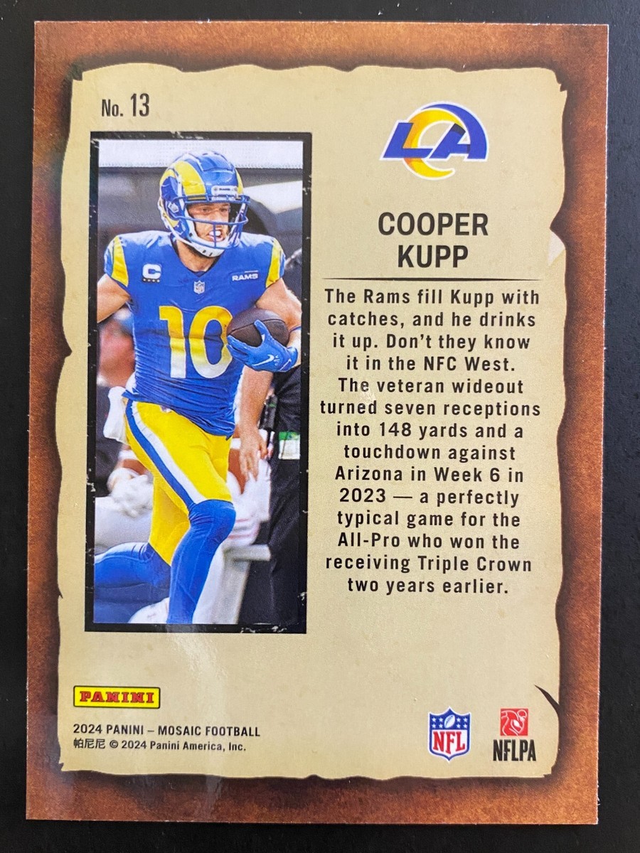 Cooper Kupp 2024 Panini Mosaic Football Notoriety Insert Los