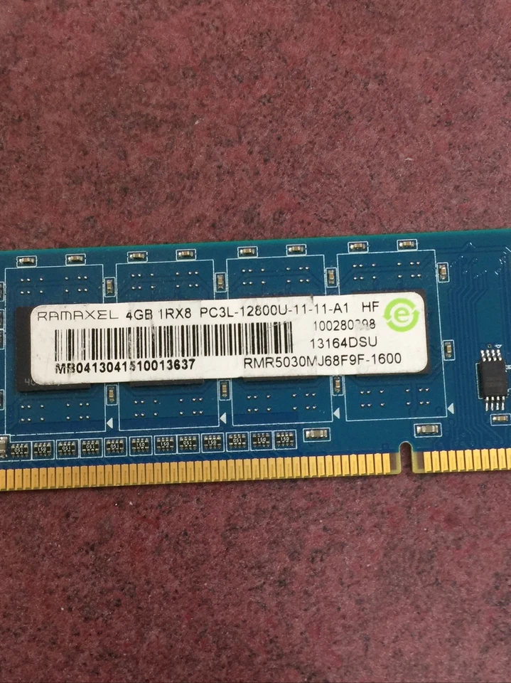 Ramaxel 16GB (4x4GB) PC3L-12800u DDR3-1600MHz 1Rx8 - Image 3 of 4