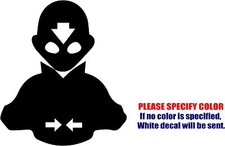 Airbender Aang's Avatar Decal Sticker JDM Funny Vinyl Car Window Bumper Truck 9"
