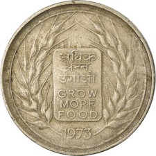 #759954 M&uuml;nze, INDIA-REPUBLIC, 50 Paise, 1973, SS, Copper-nickel, KM:62