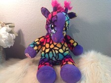 Build-A-Bear Wild Style Rainbow Multi-Color Giraffe Stuffed Animal 17  