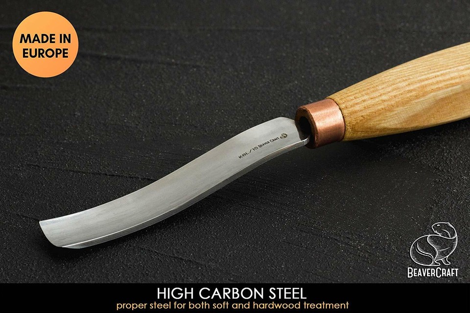 Wood Carving Tools Chisels Compact Gouge Long Bent Gouge Sweep #6 ...