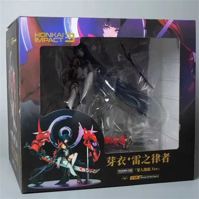 Figura Raiden Mei Honkai Impact 3er Videojuego Estatua Anime Herrscher of thunder
