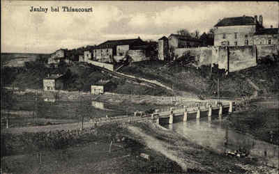 1917 Feldpostkarte Dt. Feldpost aus Jaulny bei Thiaucourt gel. nach Kavelstorf