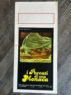 Hot Girl Sexy Babe Vintage Movie Poster Italian Sins Of A Nun Sleaze