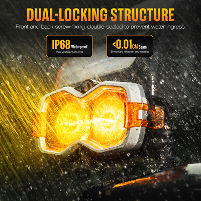 4.5'' inch 30W LED Pods Light Spot Flood Lamp Offroad 4WD Driving Car Amber/White