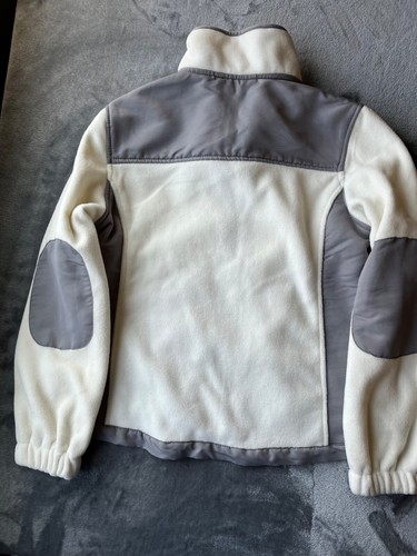 Free Country Girls Size 10/12 White with Gray Fleece Jacket NWT - Picture 2 of 3