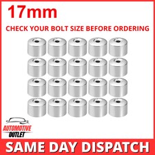 20x 17mm Radmutter Schrauben Bezüge Kappe Chrom 1K0601173 Für VW Golf Passat