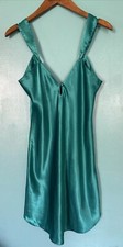 Vtg Laura Gayle Second Skin Slip Dress Nightgown Sz L Second Skin Glossy Satin