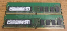 Micron 2 x 8GB DDR4 1Rx8 PC4-2400T-E ECC Unbuffered UDIMM MTA9ASF1G72AZ-2G3B1ZG