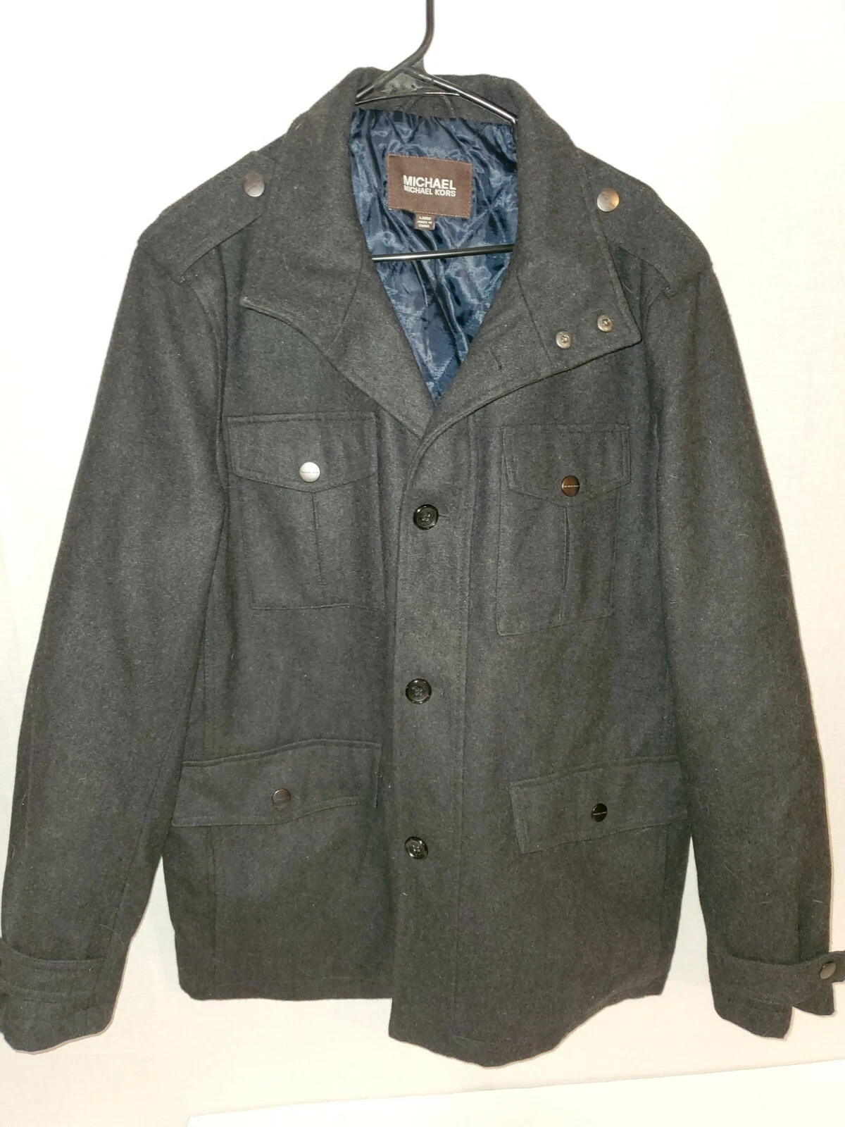 Cappotto uomo lana Michael Kors taglia Large
