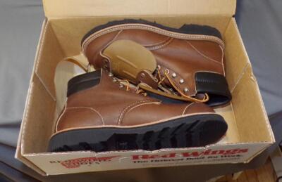 RED WING LEATHER STEEL TOE MADE IN USA 4486 MET GUARD SIZES n WIDTHS  ORGINAL BOX