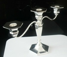 Impressive Sterling Silver Candelabra, Deakin & Francis Ltd 1965