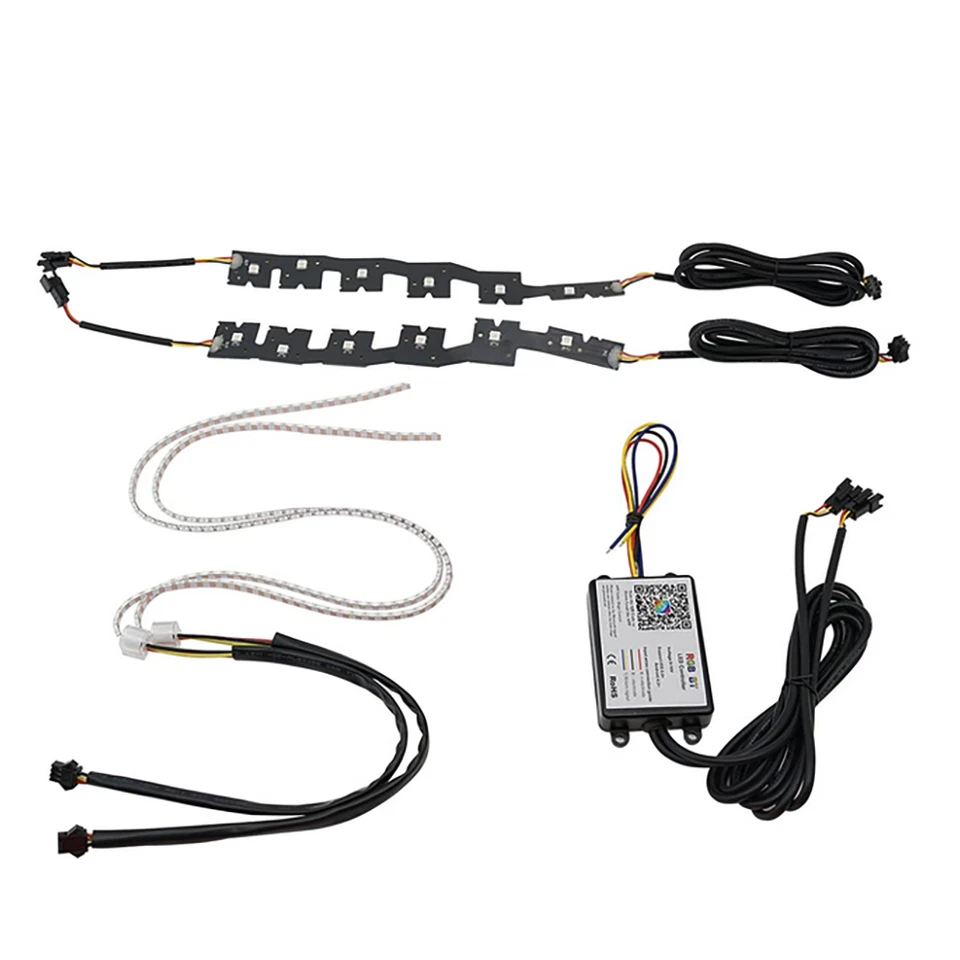 RGBW LED DRL板灯带条灯套件适用于英菲尼迪Q50 2014-2021车头灯 — 第 4/4 张图片