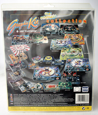 VINTAGE 1998 GRAPHIC KIT SONY PLAYSTATION ONE 1 SPYRO DECAL NEW