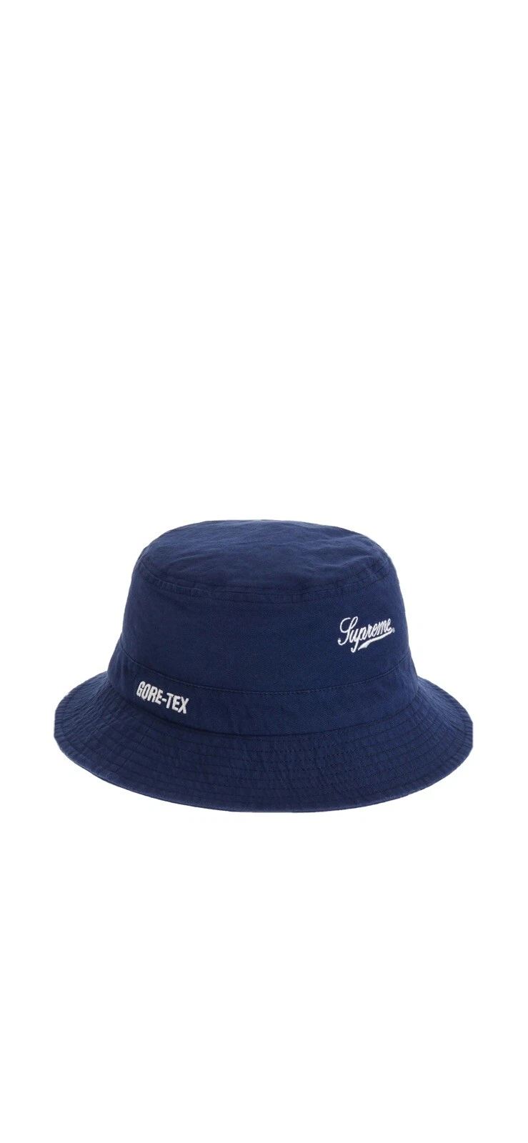 Chapeau seau broyeur SUPREME NY GORE TEX BLEU INDIGO petit/moyen scellé NEUF