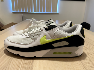 NEW Nike Air Max 90 AM90 CZ1846-100 Hot Lime Black White Mens Size