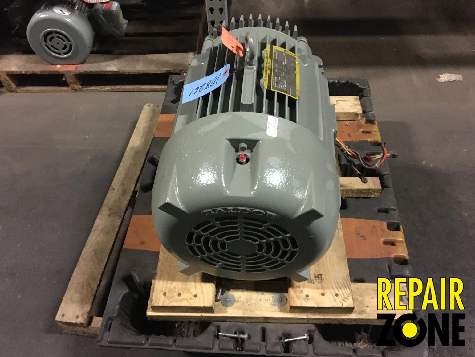 30 HP 1800 RPM 286T FR BALDOR 3 PHASE MOTOR *LIQUIDATION* ROTARY PHASE
