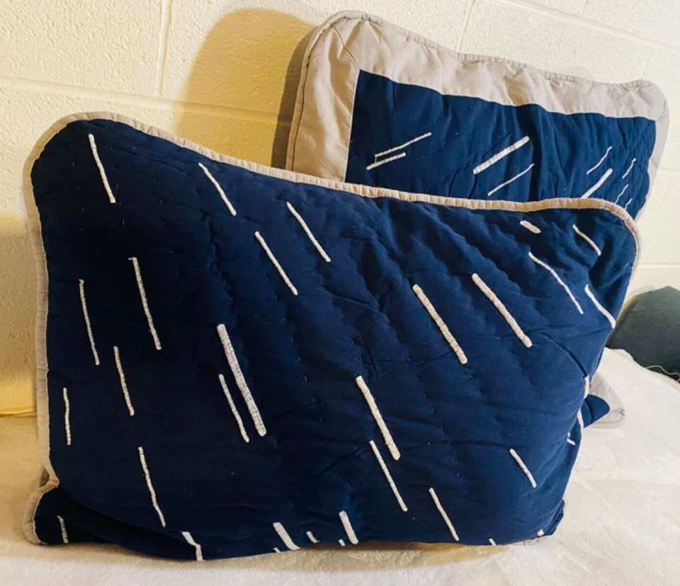 POTTERY BARN KIDS STAR WARS 2 PC QUILTED SHAMs MILLENNIUM FALCON STANDARD - Image 2 of 4