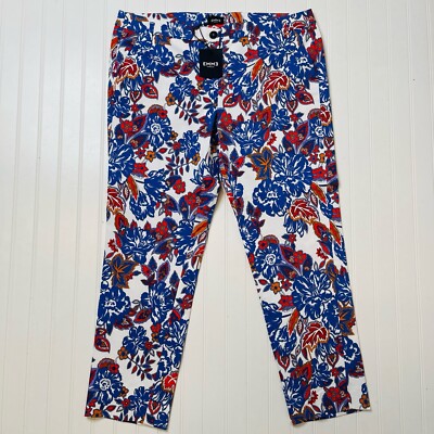 NWT EMME Marella Blue Red Floral IAMBO Trouser Pants 14
