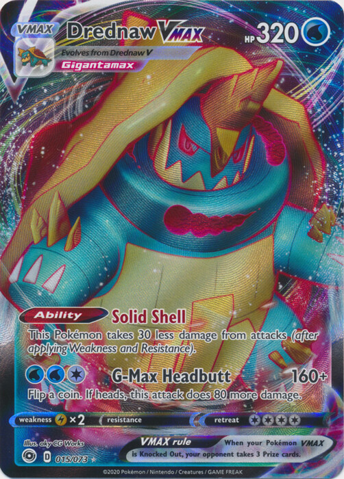Drednaw VMAX - 015/073 Ultra Rare Champion’s Path NM Pokemon TCG