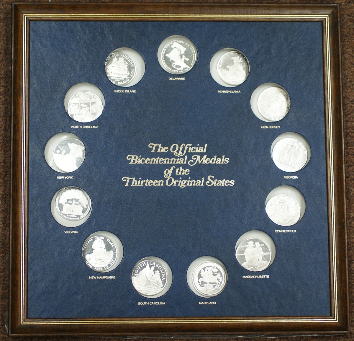 Official Bicentennial Sterling Silver Proof Medals 13 Colonies By Official Bicentennial Sterling Silver Proof Medals 13 Colonies By
