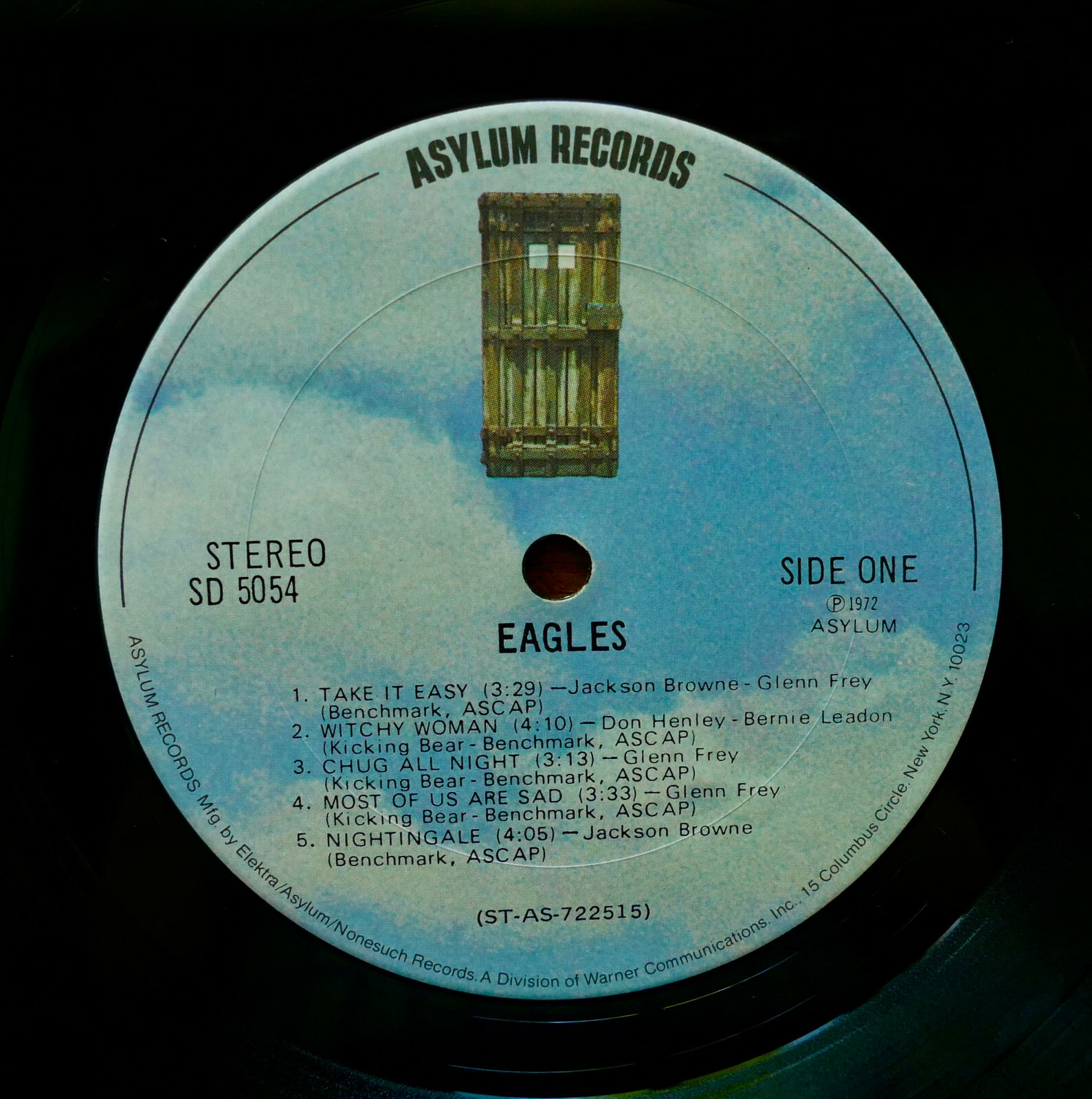 EAGLES SELF-TITLED 1972 Asylum SD 5054 STEREO Insert TAke It Easy ...
