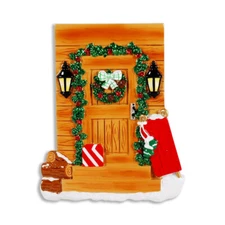 Rustic Country Door Personalized Christmas Tree Ornament
