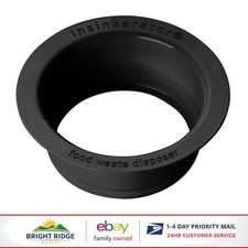 Matte Black Sink Flange for Garbage Disposal, Durable Stainless Steel Design